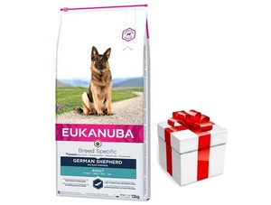 EUKANUBA Adult German Shepherd 12kg + STAIGMENA ŠUNUI