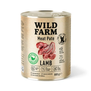 WILD FARM Pate Lamb 800g ėdalas šunims be glitimo