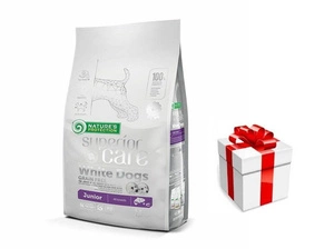 NATURES PROTECTION Superior Care Grain Free White Dog Junior All Breeds 1,5kg + STAIGMENA ŠUNUI