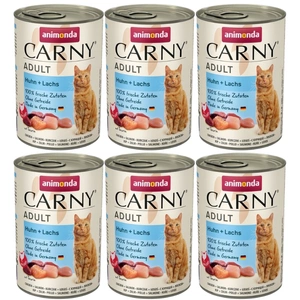 ANIMONDA Cat Carny Adult skonis: vištiena ir lašiša 6x400g