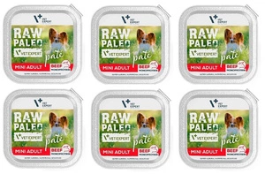 Vetexpert RAW PALEO PATE MINI suaugusiųjų jautiena 6x150g - jautienos padėklas