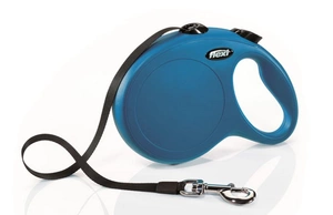 FLEXI New Classic pavadėlis, max 50kg, 8m juostelinis - mėlyna