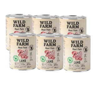 WILD FARM Pate Lamb 6x800g ėdalas šunims be glitimo