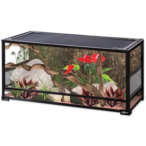 REPTI PLANET sulankstomas stiklinis terariumas, stumdomos durelės 90x45x45 cm