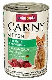 ANIMONDA Carny Kitten skonis: jautiena, vištiena ir triušiena 6x400g