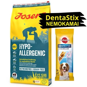 JOSERA Hypoallergenic 12,5kg + DentaStix NEMOKAMAI