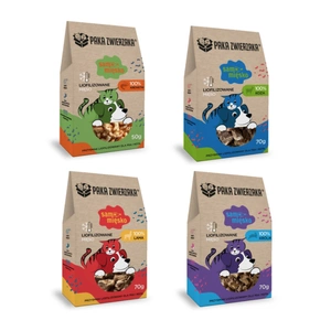 Paka Zwierzaka Liofilizuotas skanėstas 4x70g skonių mišinys