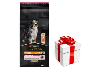 PRO PLAN Sensitive Skin vidutinių ir didelių veislių suaugusių šunų ėdalas su lašiša 14kg + STAIGMENA ŠUNUI