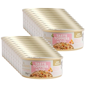 Applaws Taste Toppers Natūralus drėgnas maistas šunims su vištiena, kumpiu ir daržovėmis 24x156g