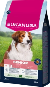 EUKANUBA Mature&Senior Mažų ir vidutinių veislių ėriena su ryžiais 12kg