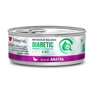 Disugual Veterinary drėgnas kačių maistas DIABETIC Duck (suaugusiems) 85g