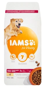 IAMS sausas pašaras Vitality vyresniems didelių veislių šunims, su vištiena 12kg