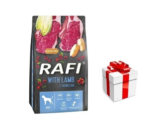 DOLINA NOTECI Rafi sausas ėdalas šunims su ėriena 10kg + STAIGMENA ŠUNU