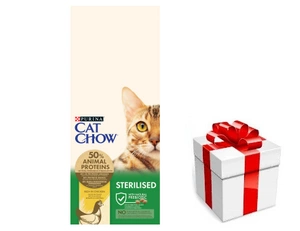 PURINA Cat Chow sterilizuotas vištienos ėdalas 15kg  + STAIGMENA KATEI