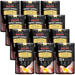 Super Benek World Cuisines visavertis maistas suaugusioms katėms. Olandiškas su vištiena kiaušinių drebučiuose 12x100