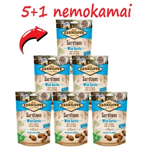 Carnilove Semi Moist Snack, sardinės ir meškinis česnakas 200 g 5+1 nemokamai