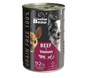 Super Beno PIES jautienos ir elnienos kąsneliai padaže be grūdų 415g