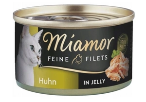 Miamor Feine Filets in jelly - drėgnas kačių maistas vištiena 100g skardinė
