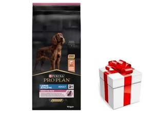 PRO PLAN Sensitive Skin Large Athletic suaugusių šunų ėdalas su lašiša 14kg + STAIGMENA ŠUNUI