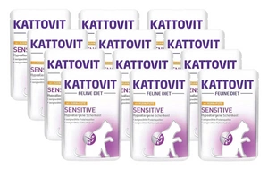 Kattovit Sensitive chicken+indica 12x85g paketėlis
