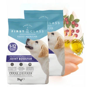 Pirmojo klasės aukščiausios kokybės be grūdų sausas maistas šuniukams, skirtas sąnarių apsaugai, 2x3 kg