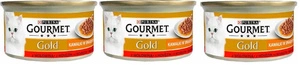 Purina Gourmet Gold Sauce Delight su jautiena 3x85g