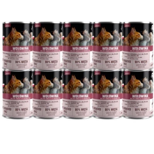 PetRepublic gabalėliai padaže su jautiena 10x400g katėms