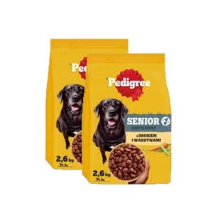 Pedigree Adult Senior su paukštiena ir daržovėmis 2x2,6 kg