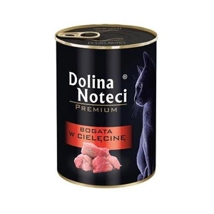 Dolina noteci Premium katėms su veršiena 12x400g