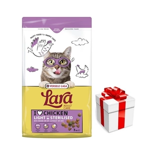 Versele-Laga Lara Adult Light Sterilized 7kg - maistas sterilizuotoms katėms + Staigmena katei