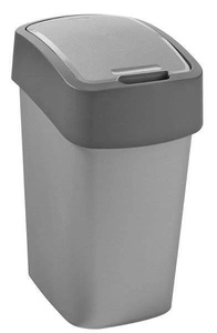 "Curver" šiukšliadėžė "FLIP BIN" 10L Sidabrinė/grafitinė