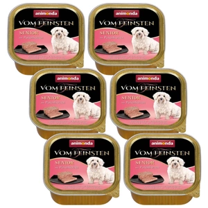 ANIMONDA Dog Vom Feinsten Senior skonis: kalakutienos širdelės 6x150g