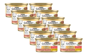 Purina Gourmet Gold lašiša / vištiena padaže 12x85g