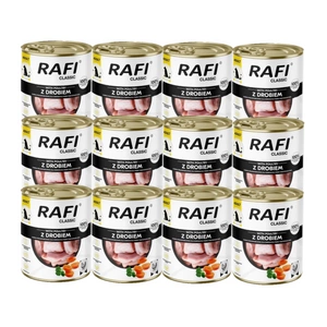 DOLINA NOTECI Šlapias ėdalas šunims Rafi Classic su paukštiena 12x800g