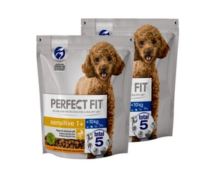 PERFECT FIT Sensitive 1+ Rich in Turkey 2x825 g - sausas ėdalas suaugusiems mažų veislių šunims