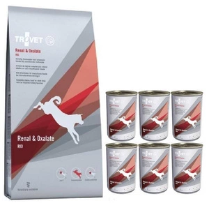 TROVET RID Renal & Oxalate (šuniui) 12,5kg + 6x400g