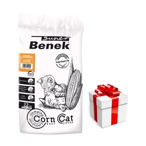 SUPER BENEK kukurūzų kraikas, natūralus kvapas 35L + Staigmena katei