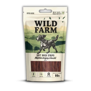 WILD FARM Minkšti anties juostelės 80g skanėstai šunims